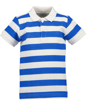Load image into Gallery viewer, Blue Stripped Short Sleeved Shirt
