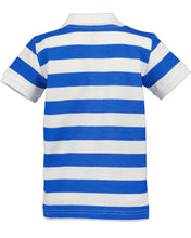 Load image into Gallery viewer, Blue Stripped Short Sleeved Shirt
