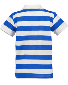 Blue Stripped Short Sleeved Shirt