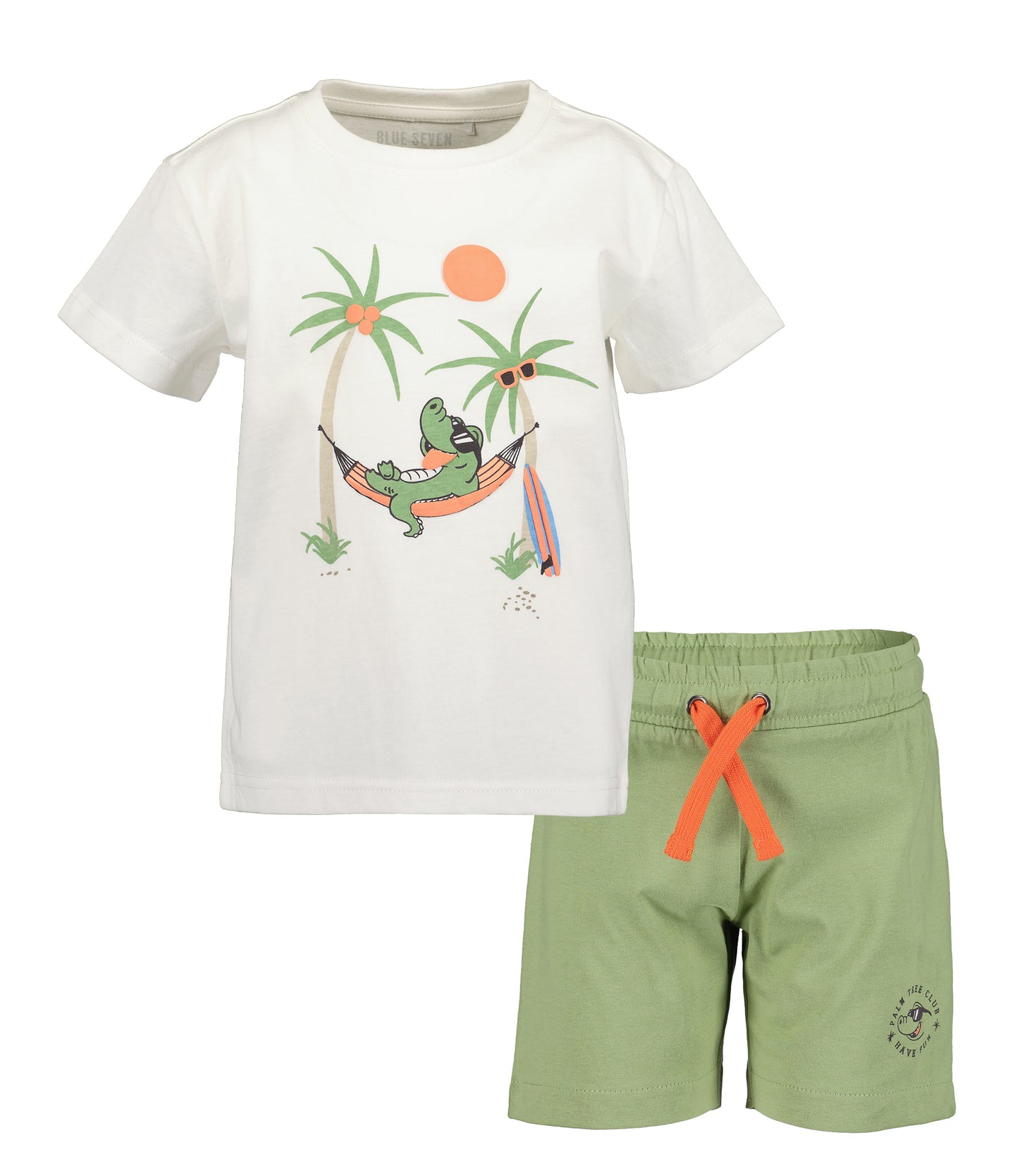Lazy Crocodile T-Shirt & Shorts Set