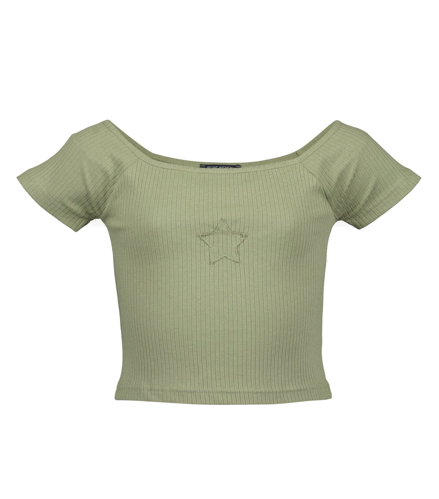 Green Star Crop Top