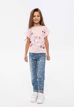 Load image into Gallery viewer, Pink with Cherries t-shirt
