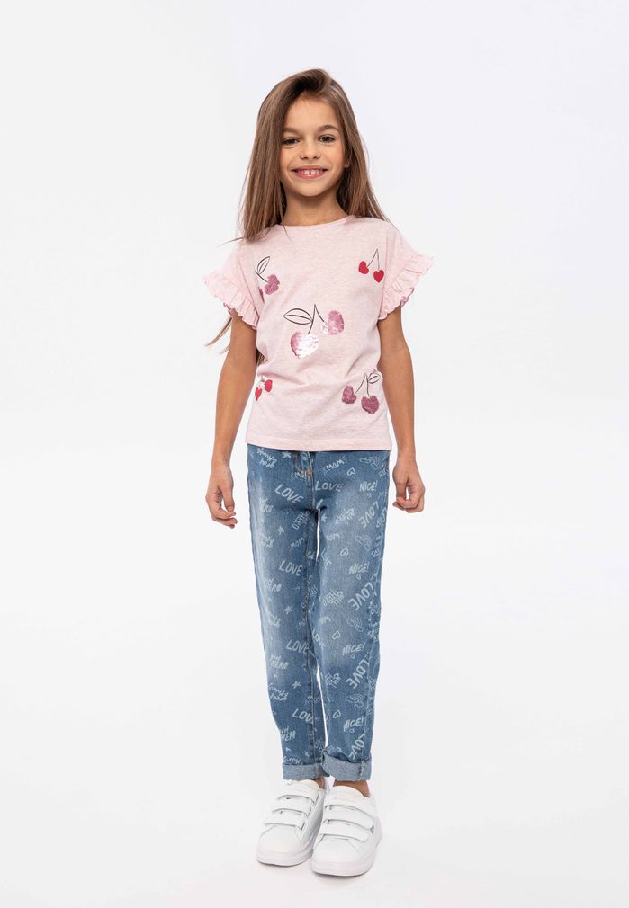 Pink with Cherries t-shirt