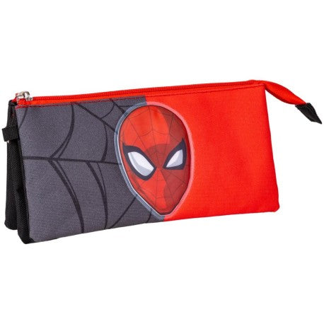 3 compartment Spiderman Pencil Case