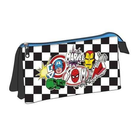 3 compartment Marvel Pencil Case