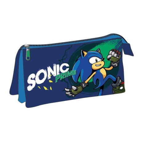 3 compartment Sonic Pencil Case