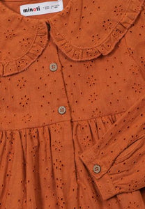 Rusty Embroidery Lined Dress