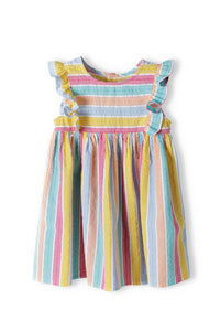 Striped colourful dress