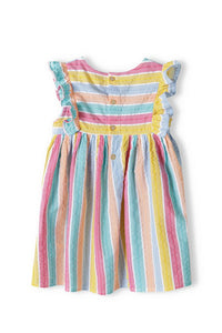 Striped colourful dress