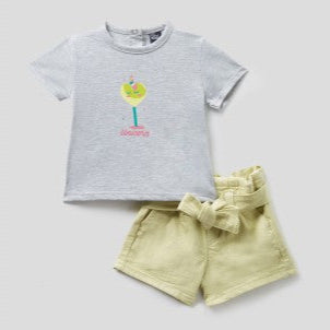 Unicorn Lollipop T-Shirt & Shorts Set