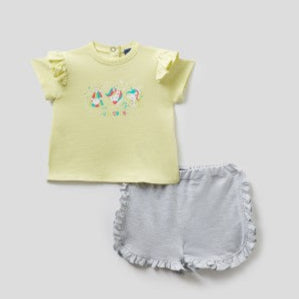 Unicorn T-Shirt & Shorts Set