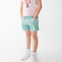 Mint Green Jean Shorts