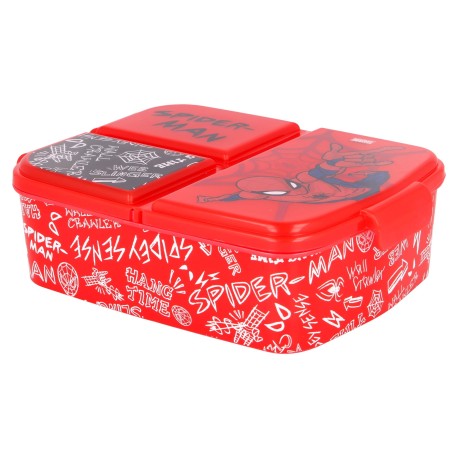 3 compartment Spiderman Lunch Box