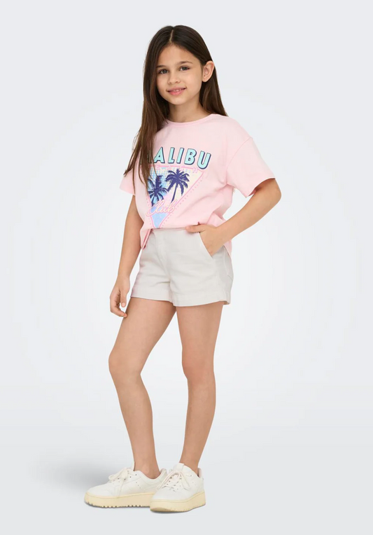 White Jean Shorts