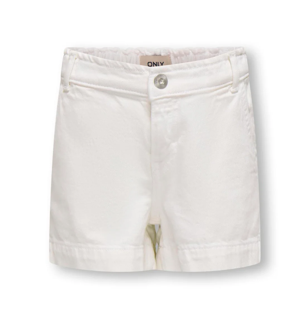 White Jean Shorts