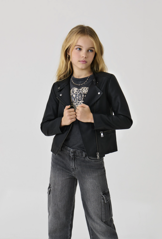 Black Faux Leather Jacket