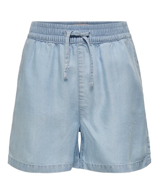 Faux Denim Shorts