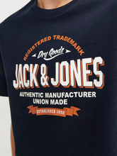 Load image into Gallery viewer, Jack &amp; Jones Navy T-Shirt
