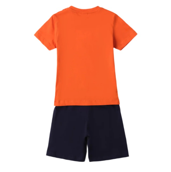 Orange Dinosaur T-Shirt & Shorts Set