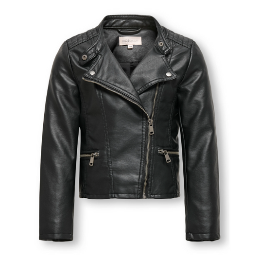 Black Faux Leather Jacket