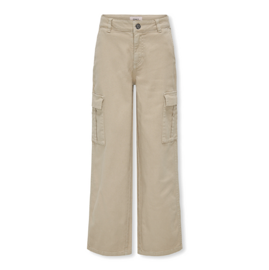 Beige Cargo Pants