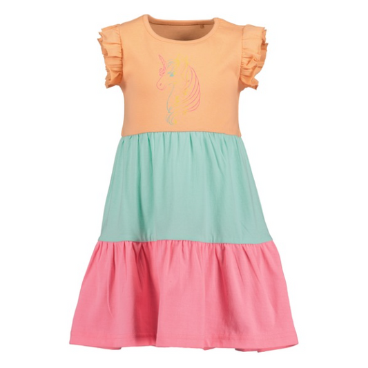 Orange, Mint & Pink Unicorn Dress