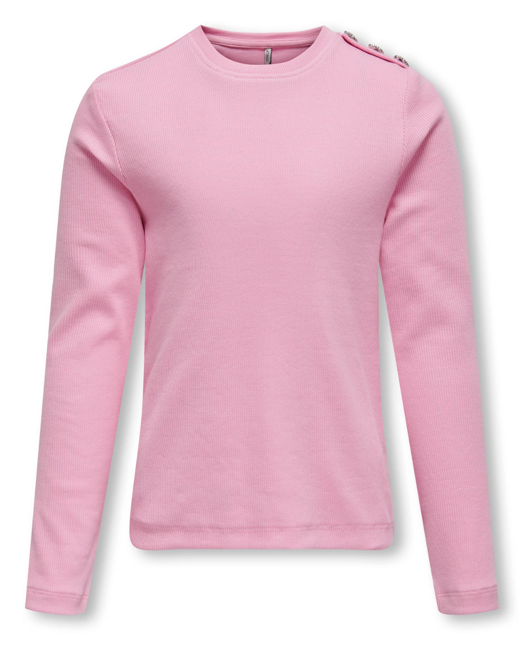 Pink Shirt with Shoulder Gems