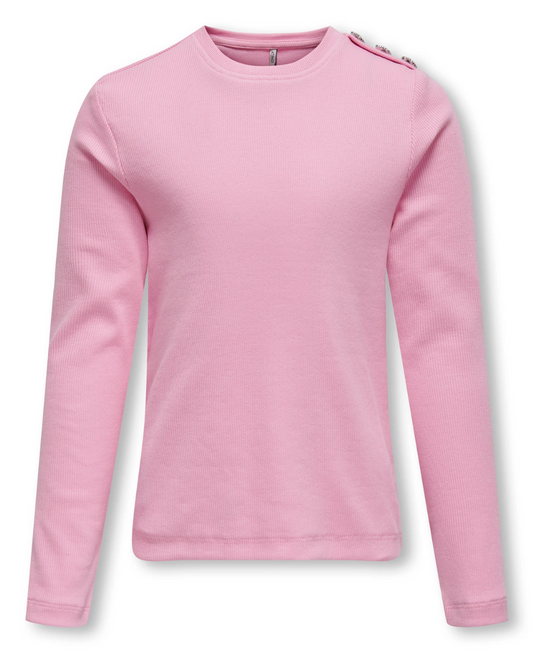 Pink Shirt with Shoulder Gems