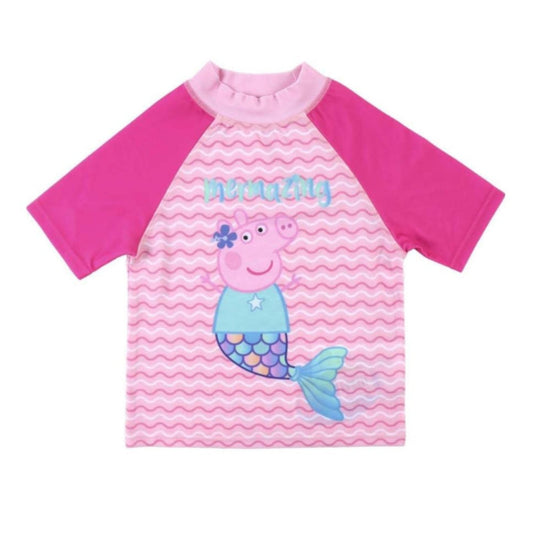 Peppa pig swim sun shirt