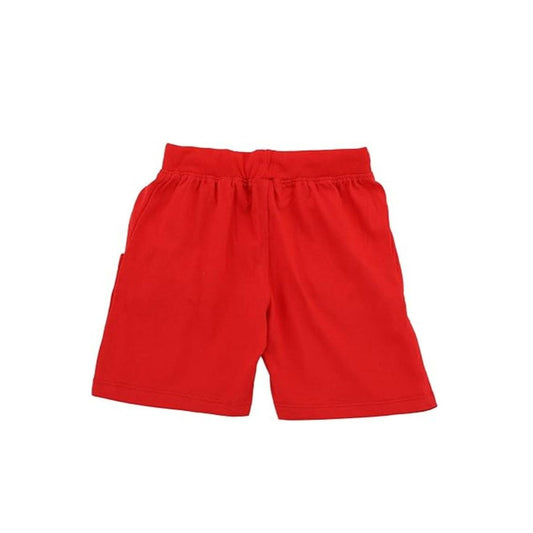Red cotton shorts