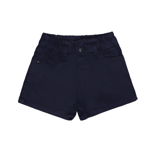 Navy jean shorts