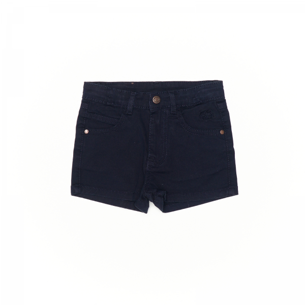 Navy jean shorts