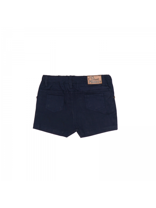 Navy jean shorts
