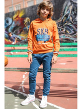 Load image into Gallery viewer, SK8 orange Hoodie
