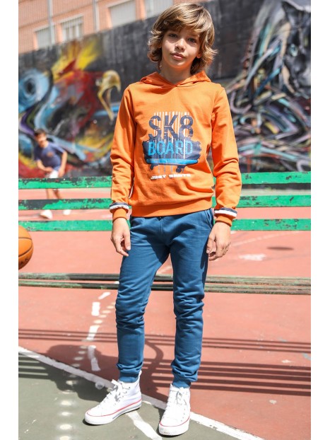 SK8 orange Hoodie