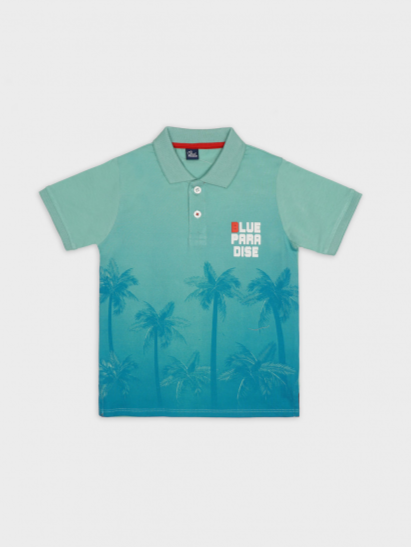 Blue paradise poloshirt