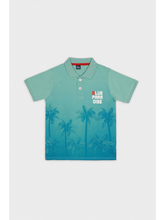 Load image into Gallery viewer, Blue paradise poloshirt
