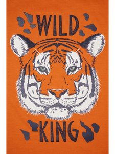 Orange tiger king t-shirt