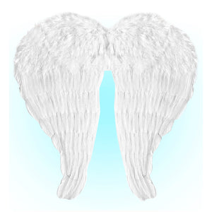 Bendable White Feather wings