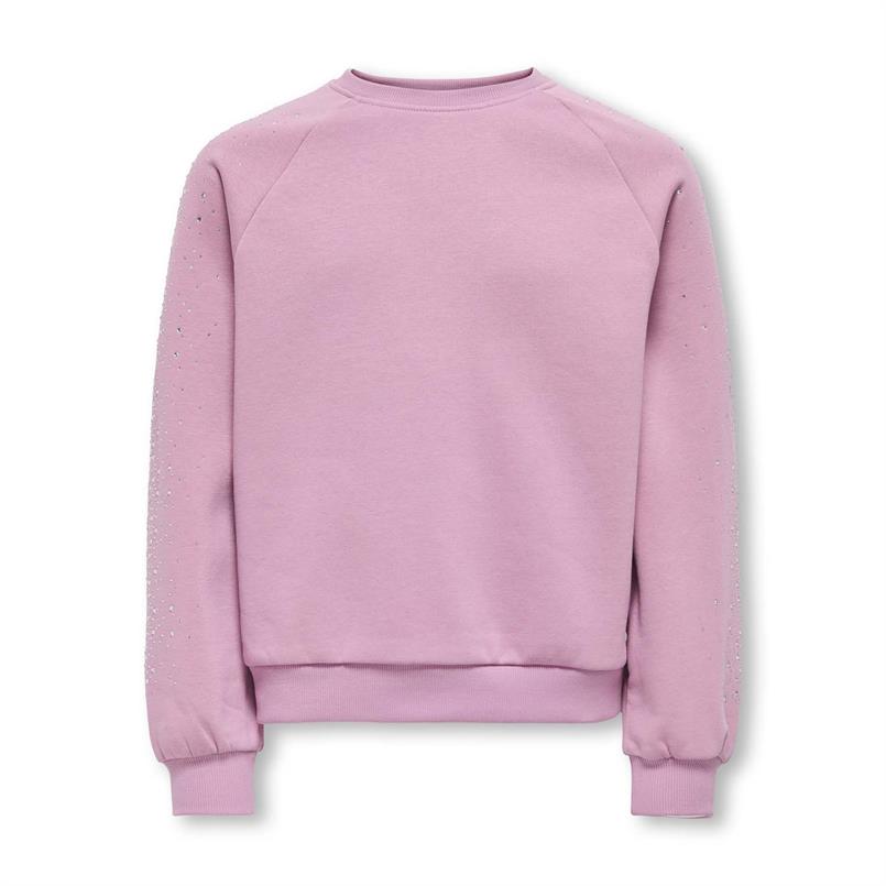 Pink Sweater with Rhinestones