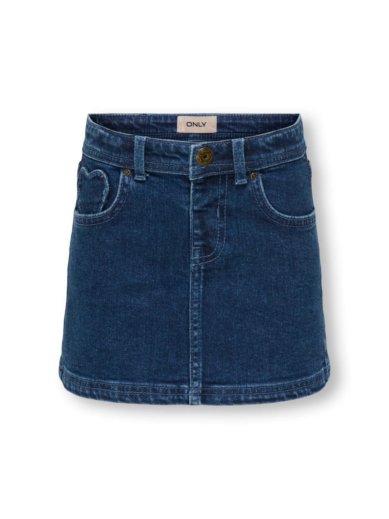 Heart Denim Skirt