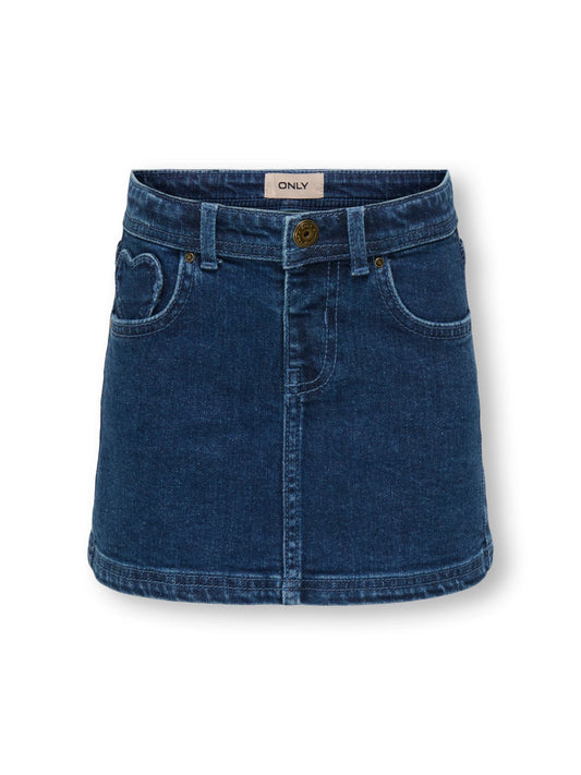 Heart Denim Skirt