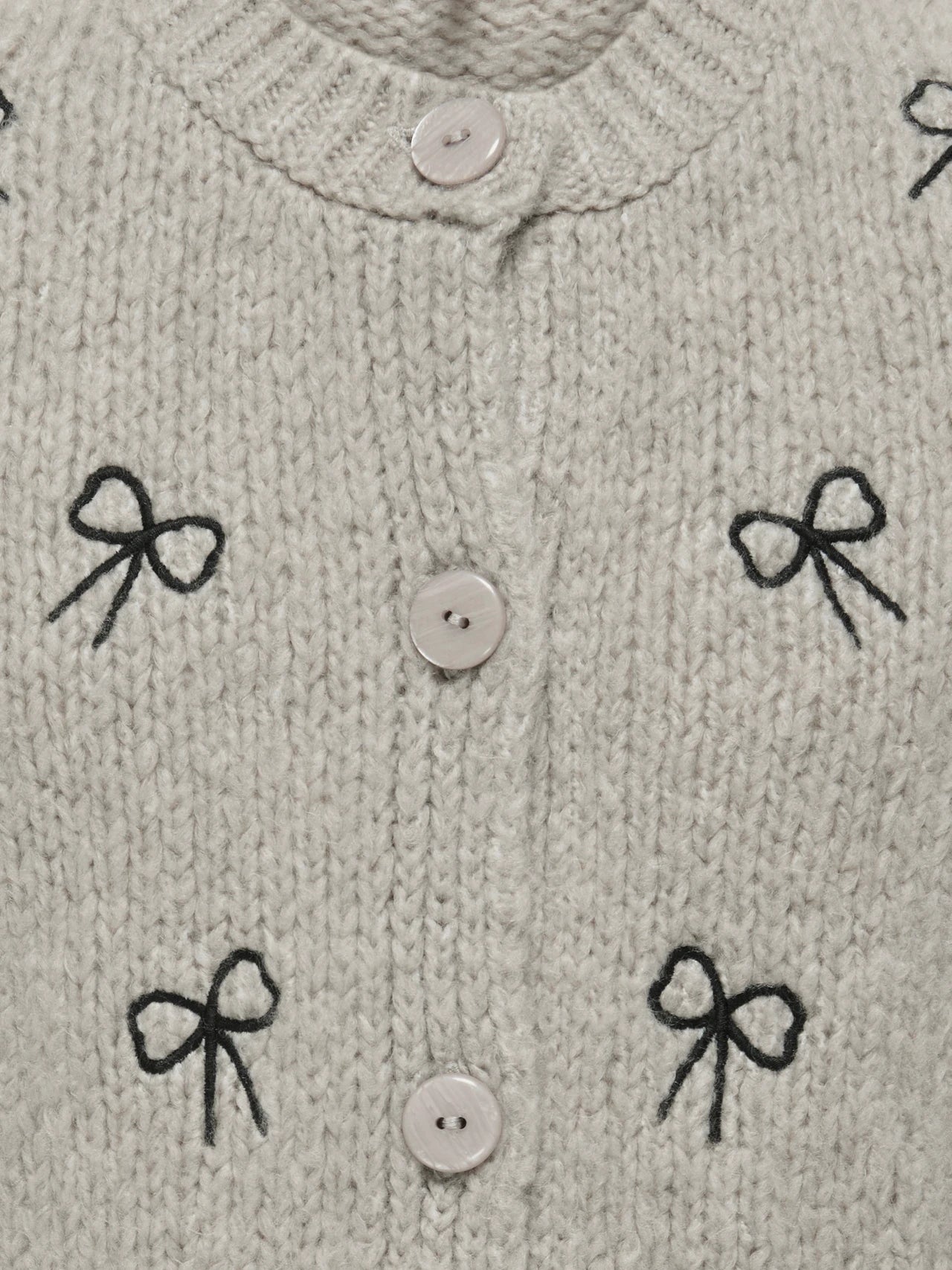 Grey Bow Cardigan