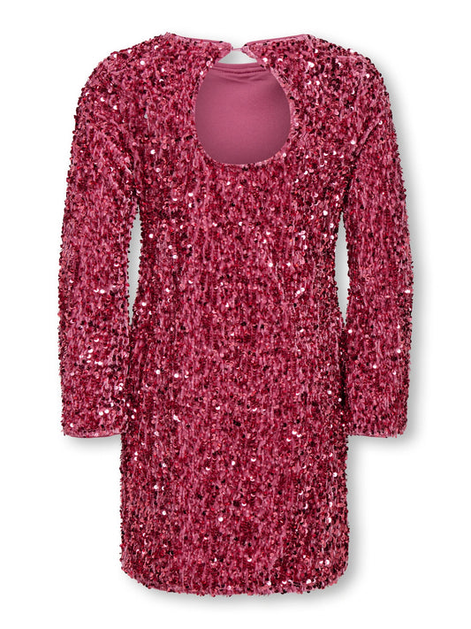 Long Sleeve Sequin Dress