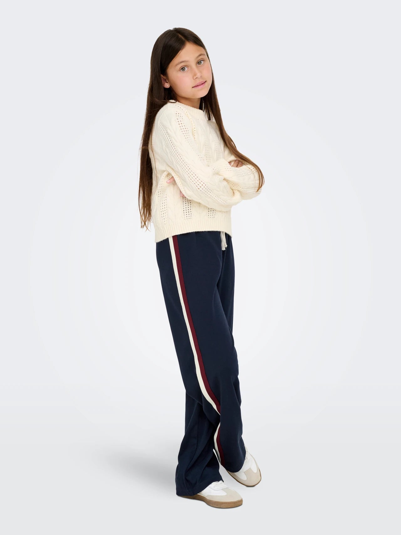 Navy Stripe Track Pants