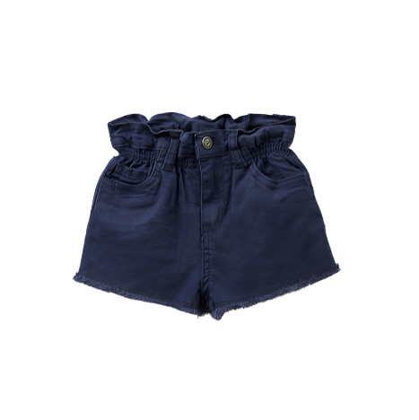 Navy denim shorts