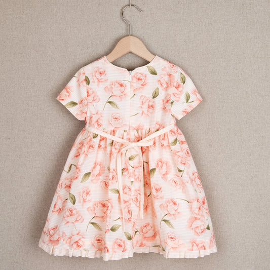 Peach roses dress