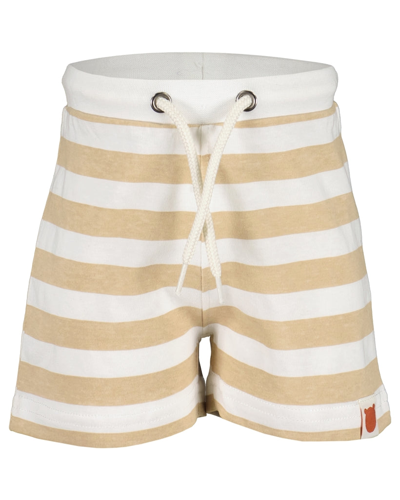 Striped Beige & Cream Shorts