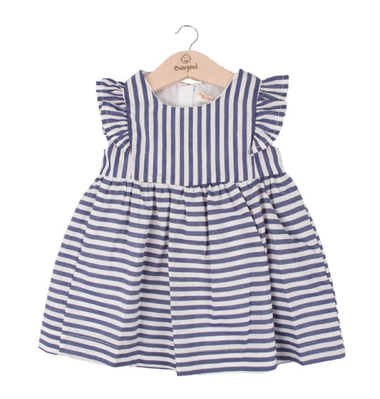 Striped blue dress