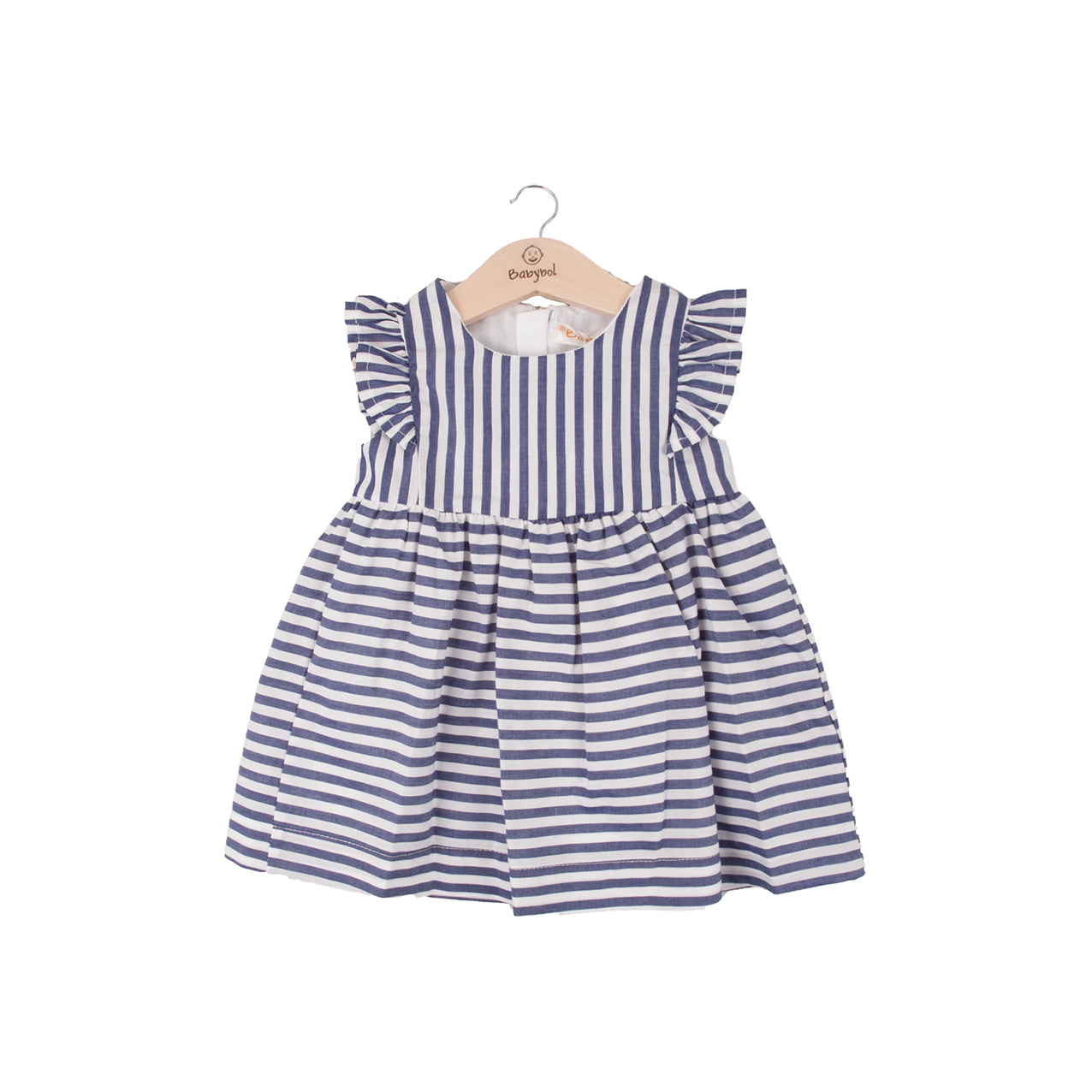 Striped blue dress